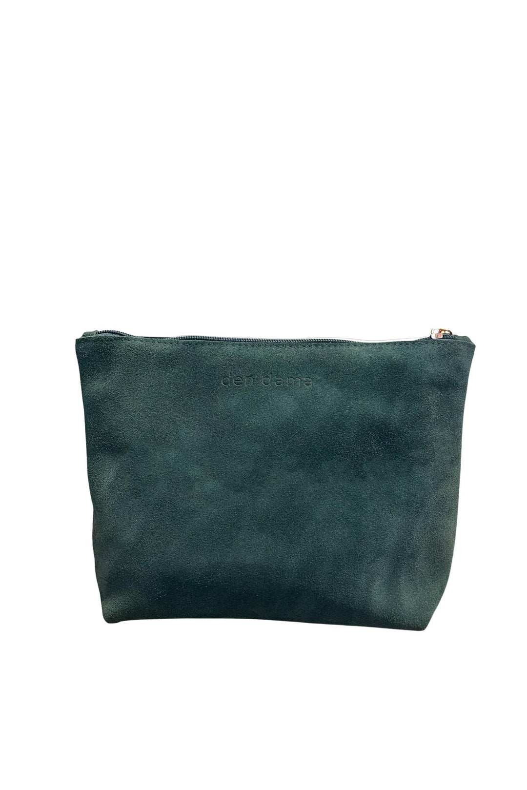 Den Dama Suede Pouch Green