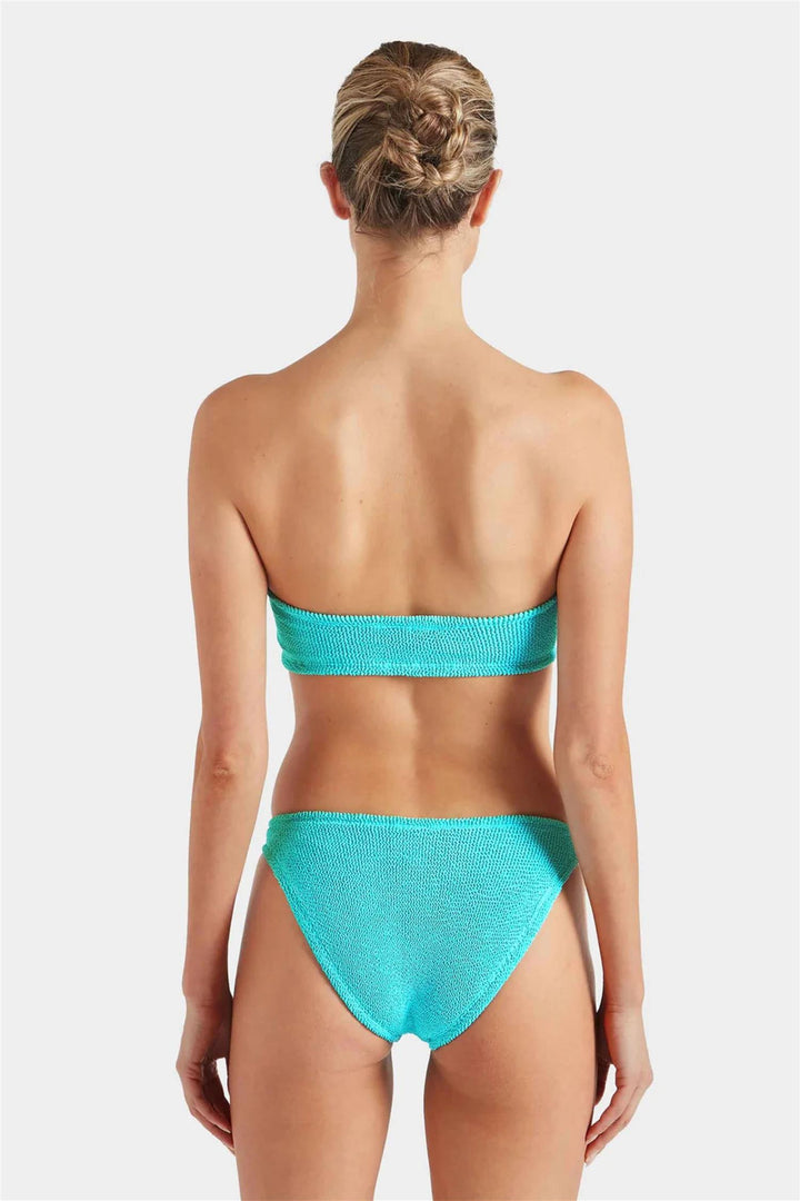 Jean Crinkle Bikini Aqua