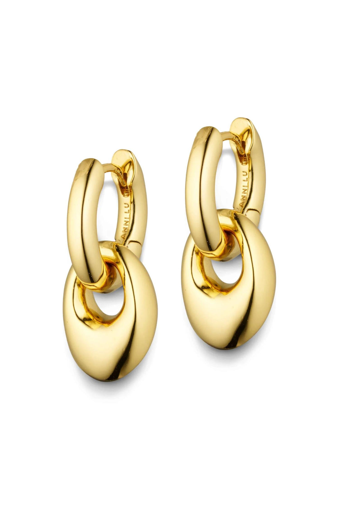 Petit Pebble Hoop Gold