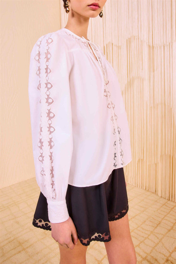 Kady Long Sleeve Blouse Pristine