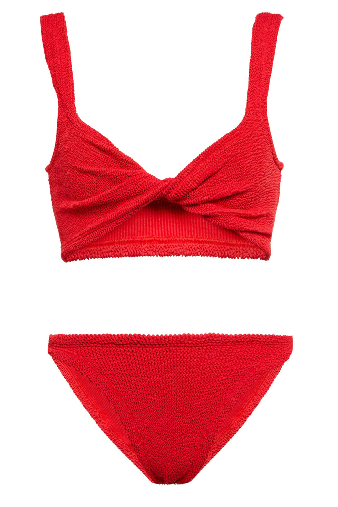 Juno Crinkle Bikini Red