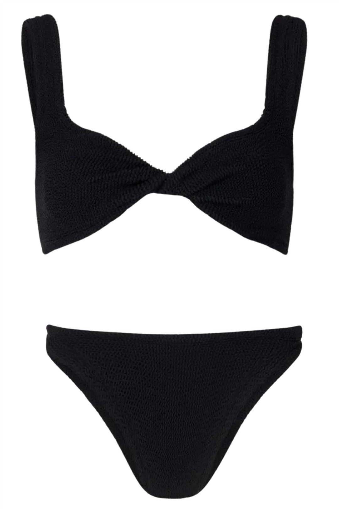 Juno Crinkle Bikini Black