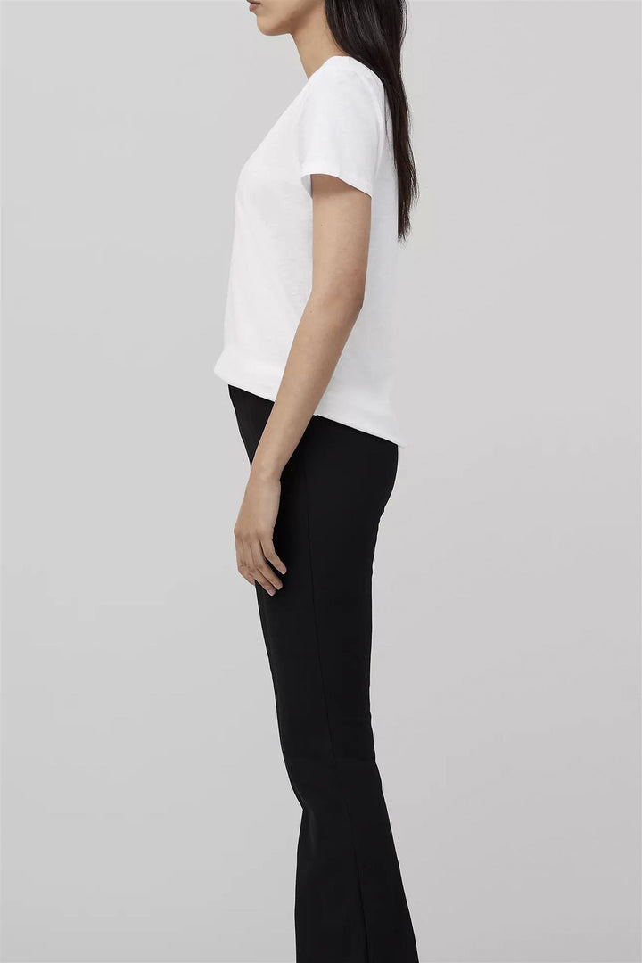 The Slub Vee Bright White