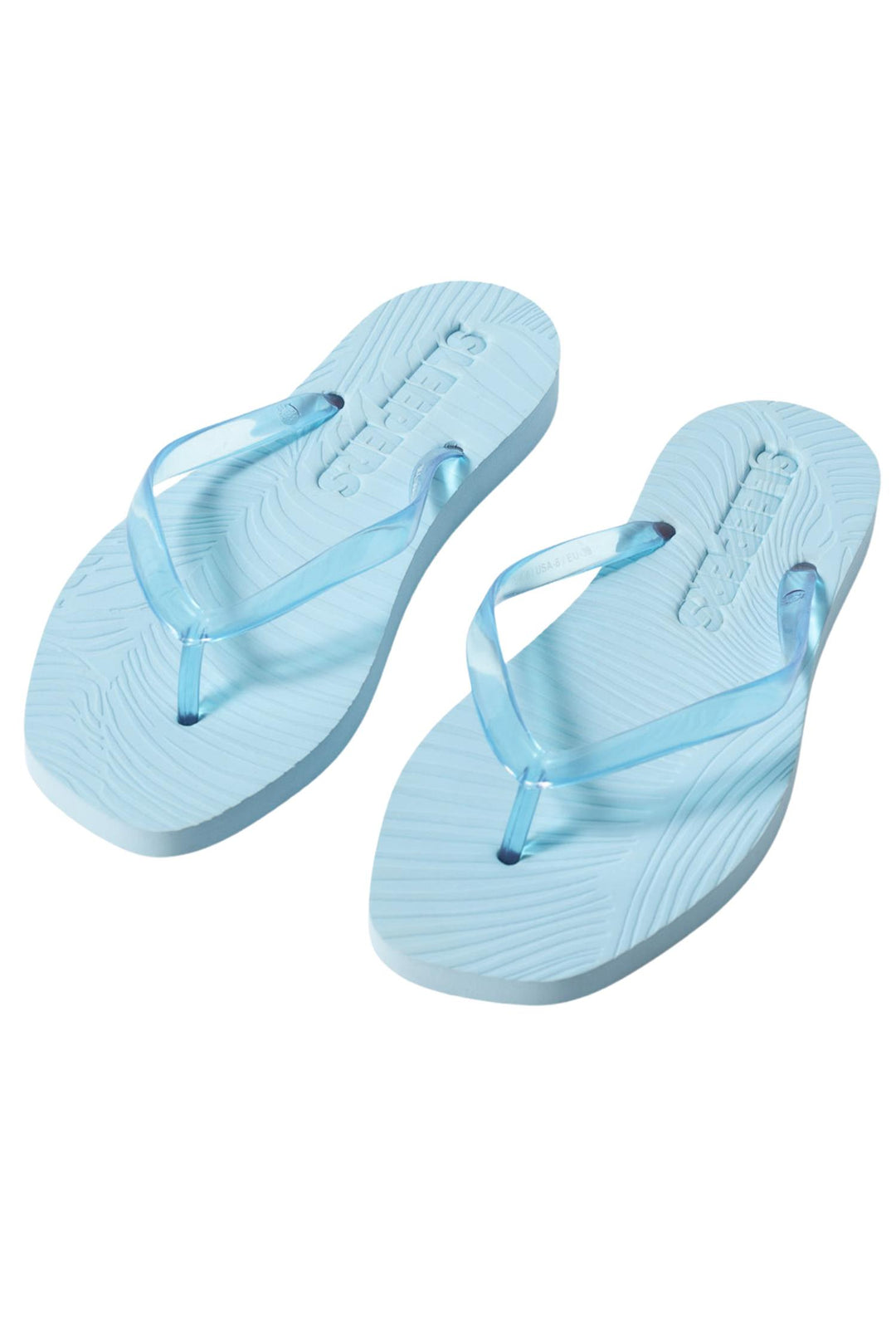 Tapered Platform Transparent Angel Blue