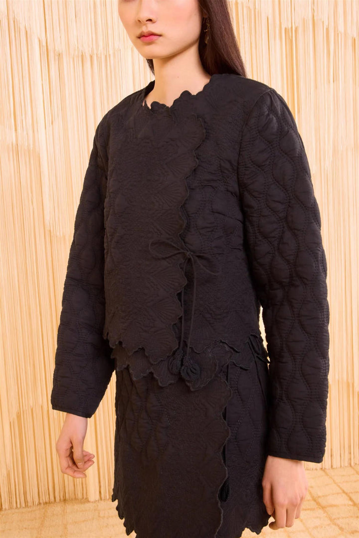 Zofia Quilted Jacket Noir