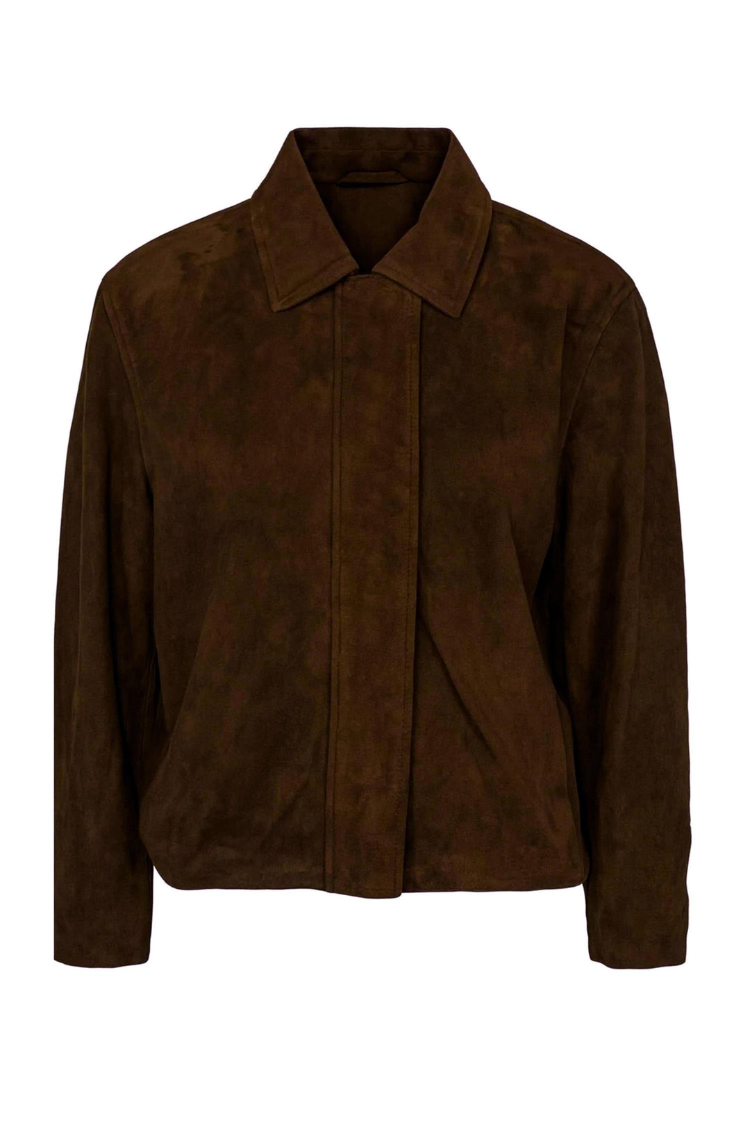 Chloe Suede Jacket Dark Brown