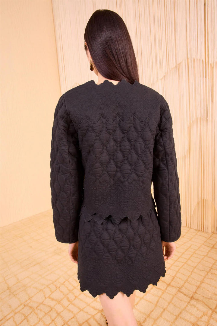 Zofia Quilted Jacket Noir