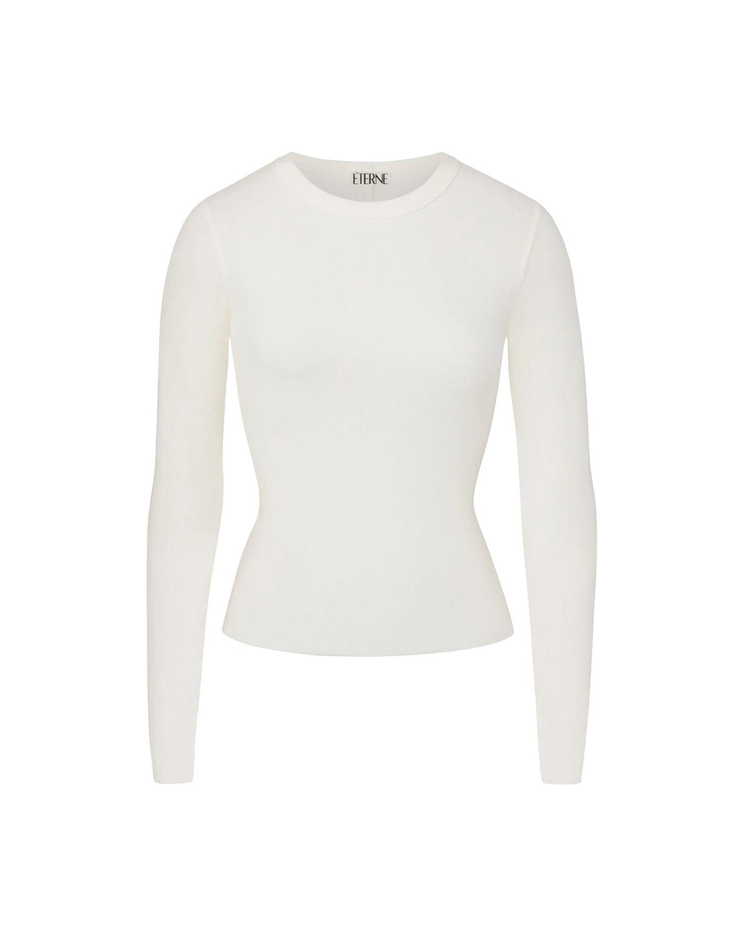 Long Sleeve Fitted Top Cream