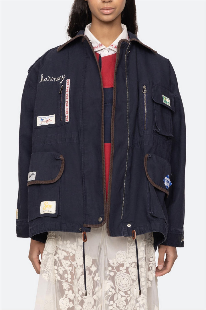 Carolyn Workwear Jacket Navy