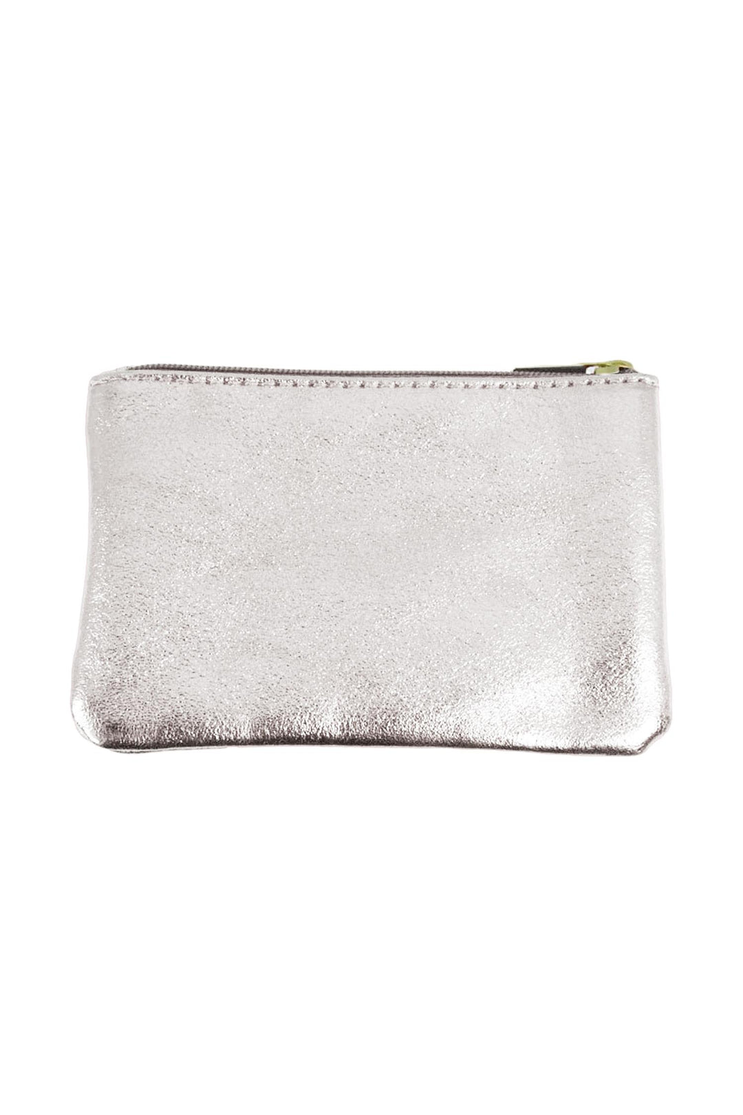 Metallic Pouch Medium Silver