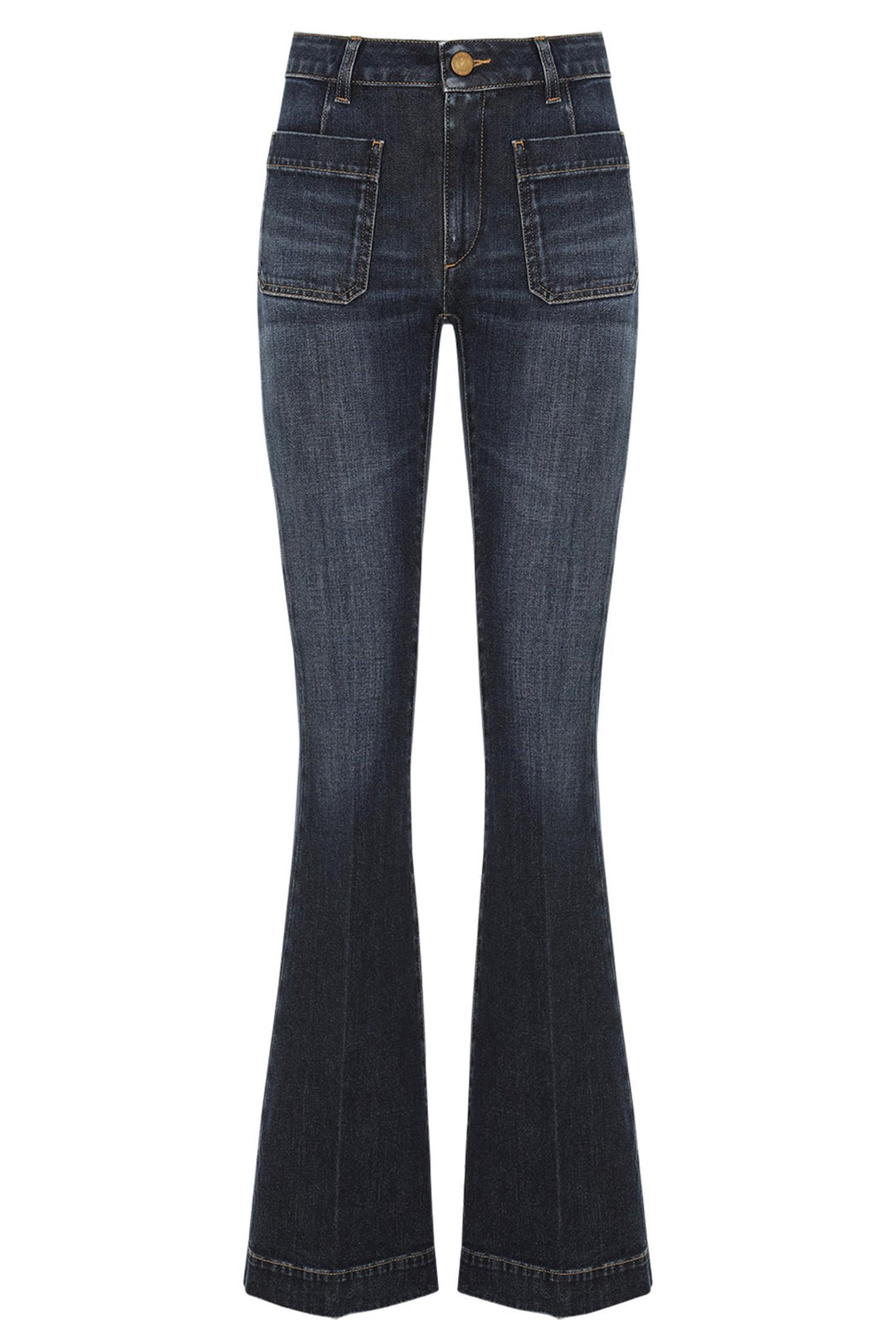 Delphine Flared Jeans Dark Blue Denim