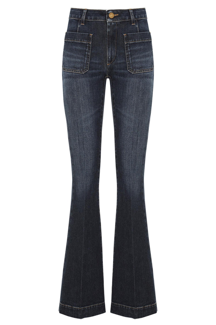 Delphine Flared Jeans Dark Blue Denim