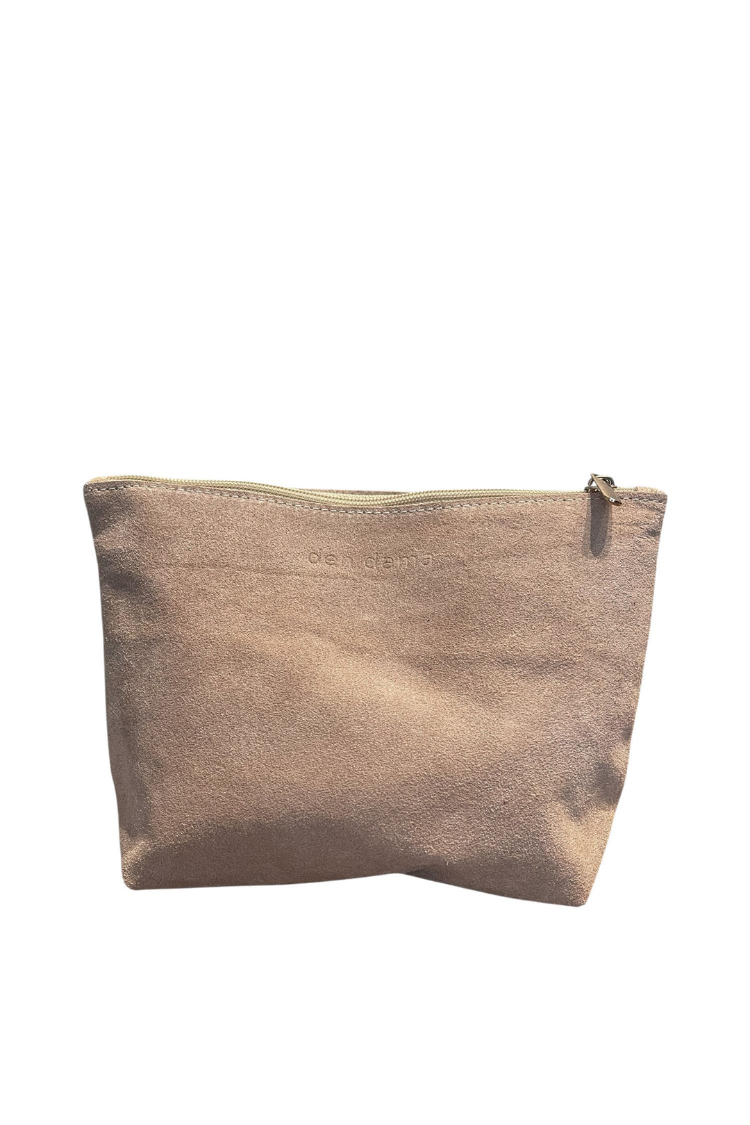 Den Dama Suede Pouch Beige