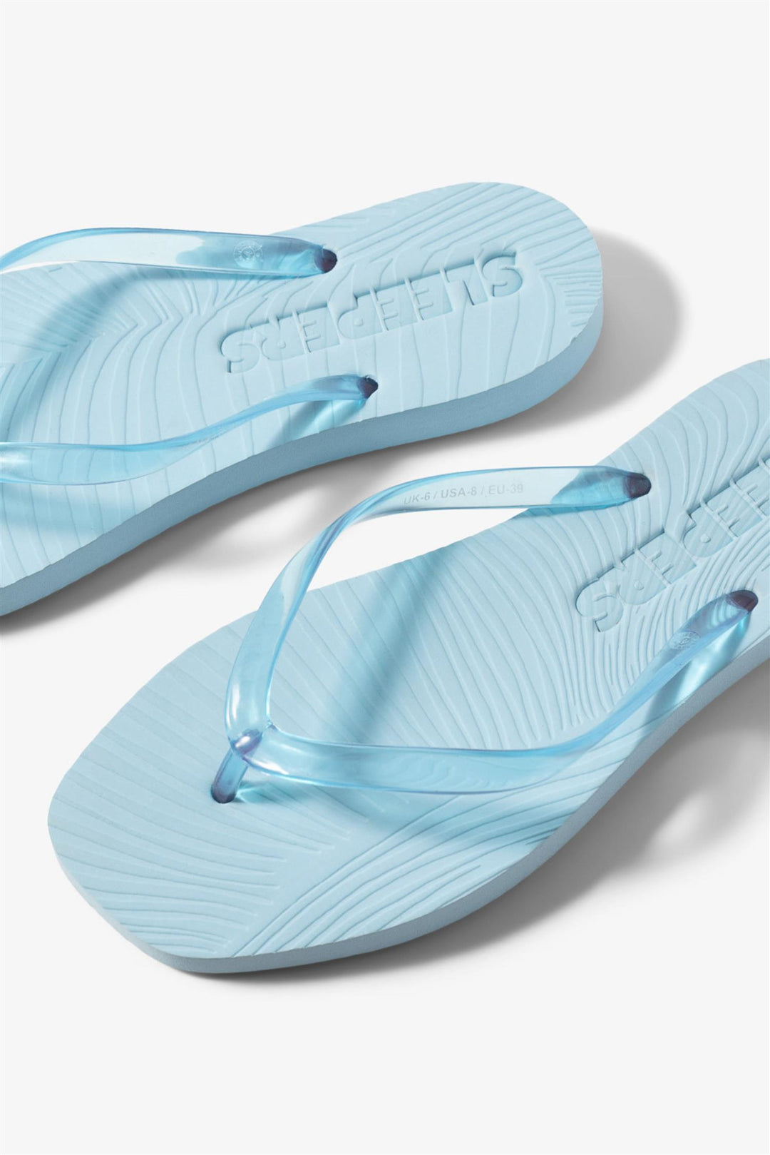 Tapered Platform Transparent Angel Blue
