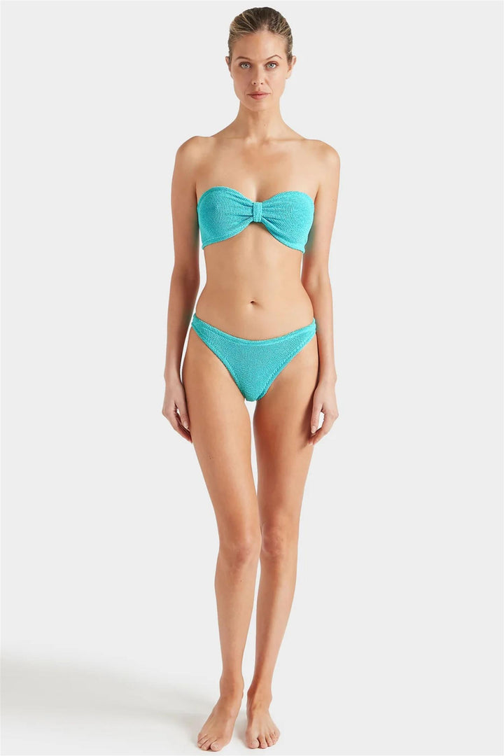 Jean Crinkle Bikini Aqua