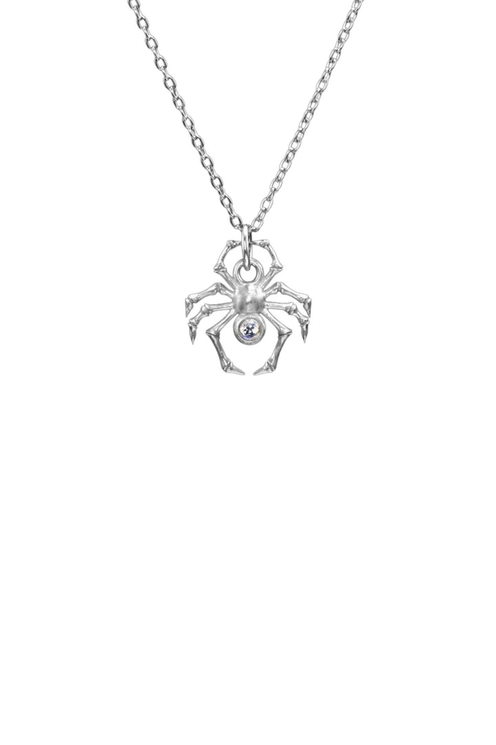 Spider Necklace Silver