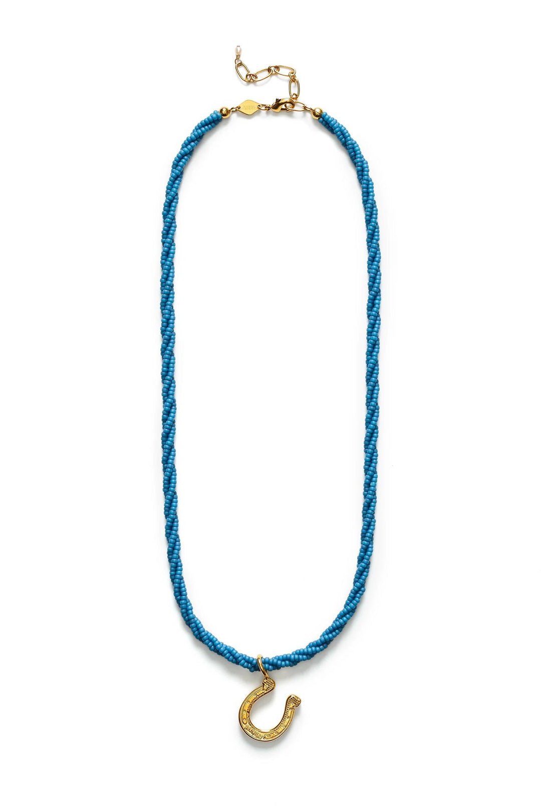 Lady Luck Necklace Faded Denim