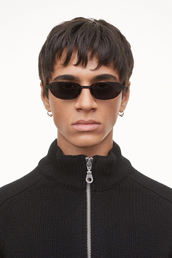 Rimless Oval Black