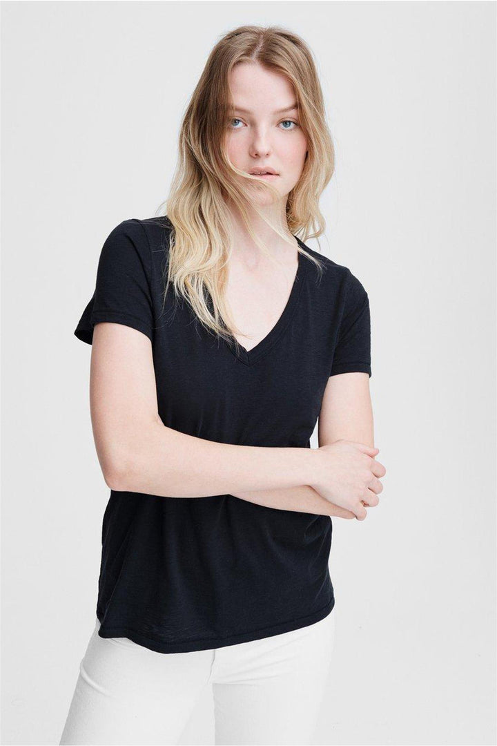 The Slub Vee Black