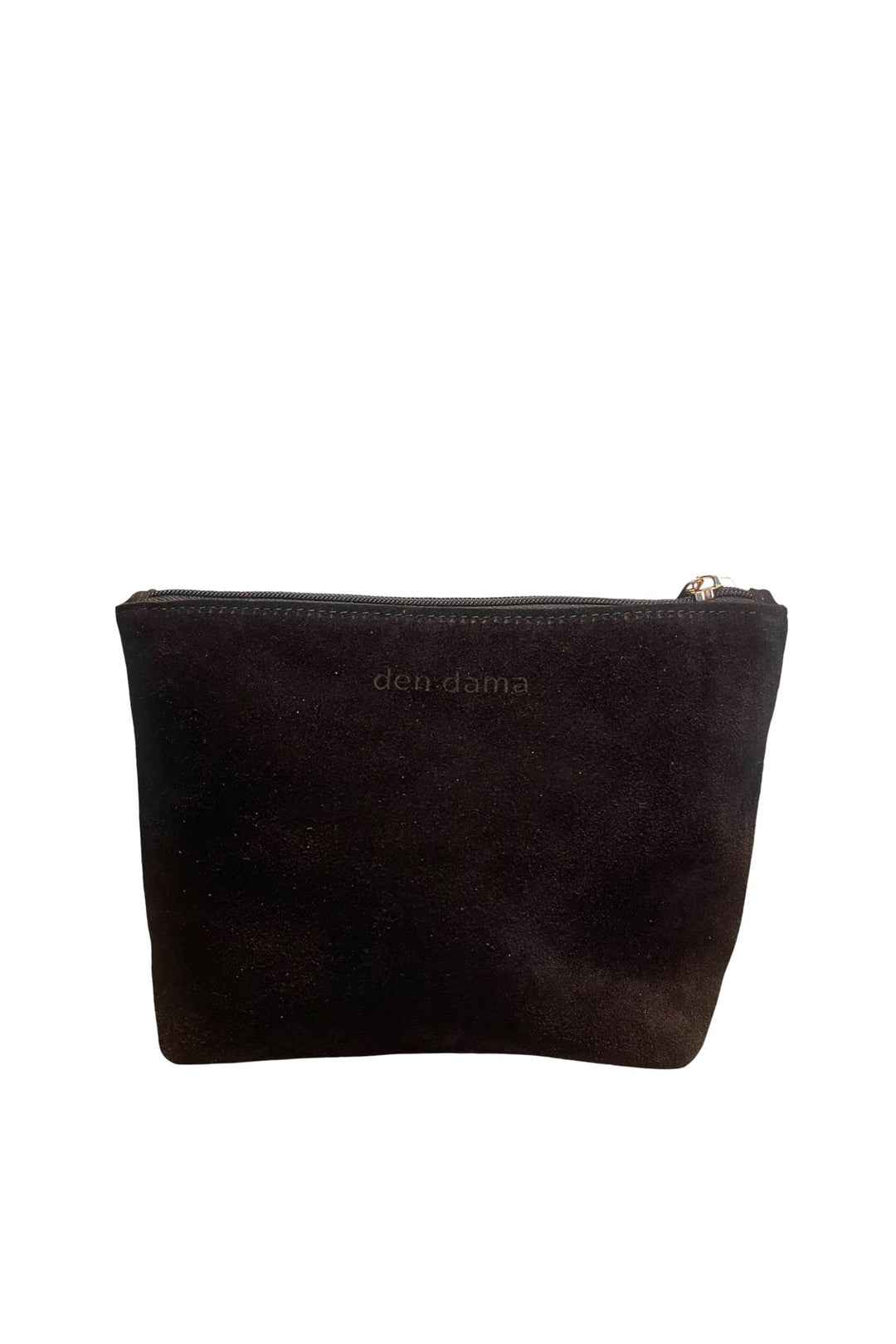 Den Dama Suede Pouch Black