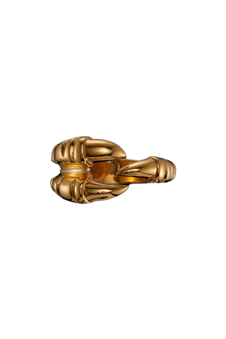 Claw Ring - Gold Plated Silver