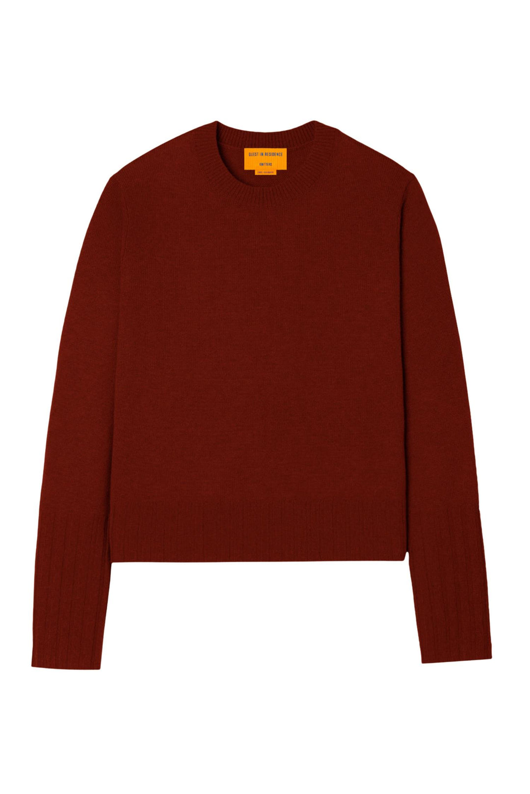 Shrunken Cashmere Crew Cinmamon