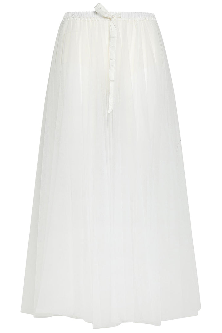 Chic Tulle Skirt Diamante White