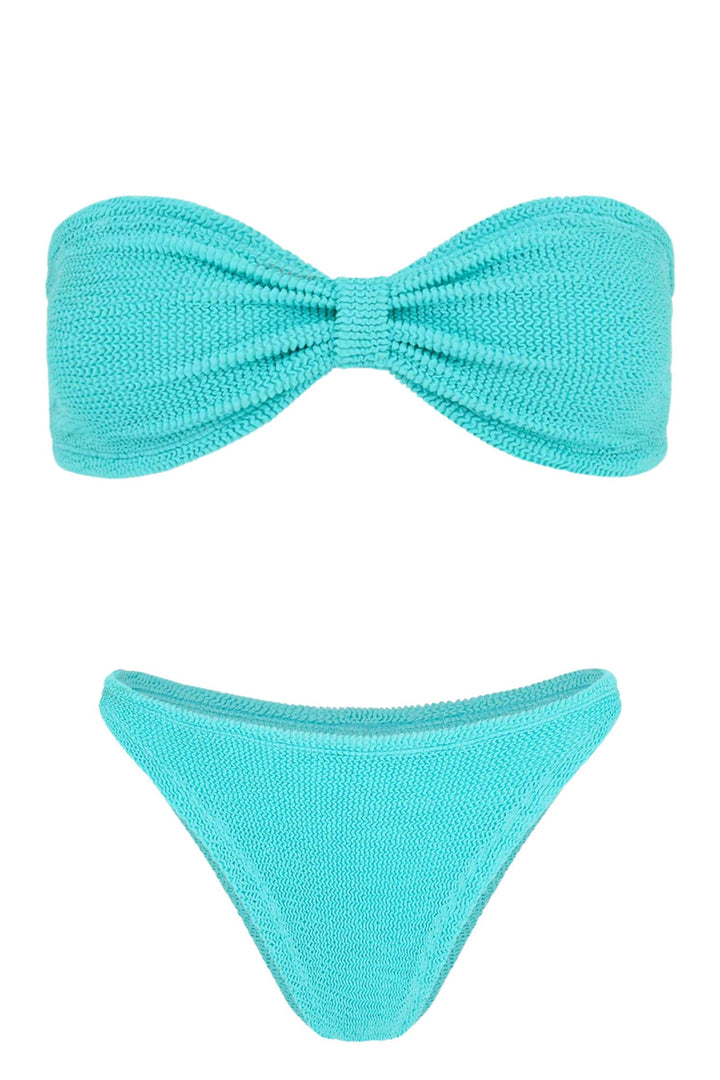 Jean Crinkle Bikini Aqua