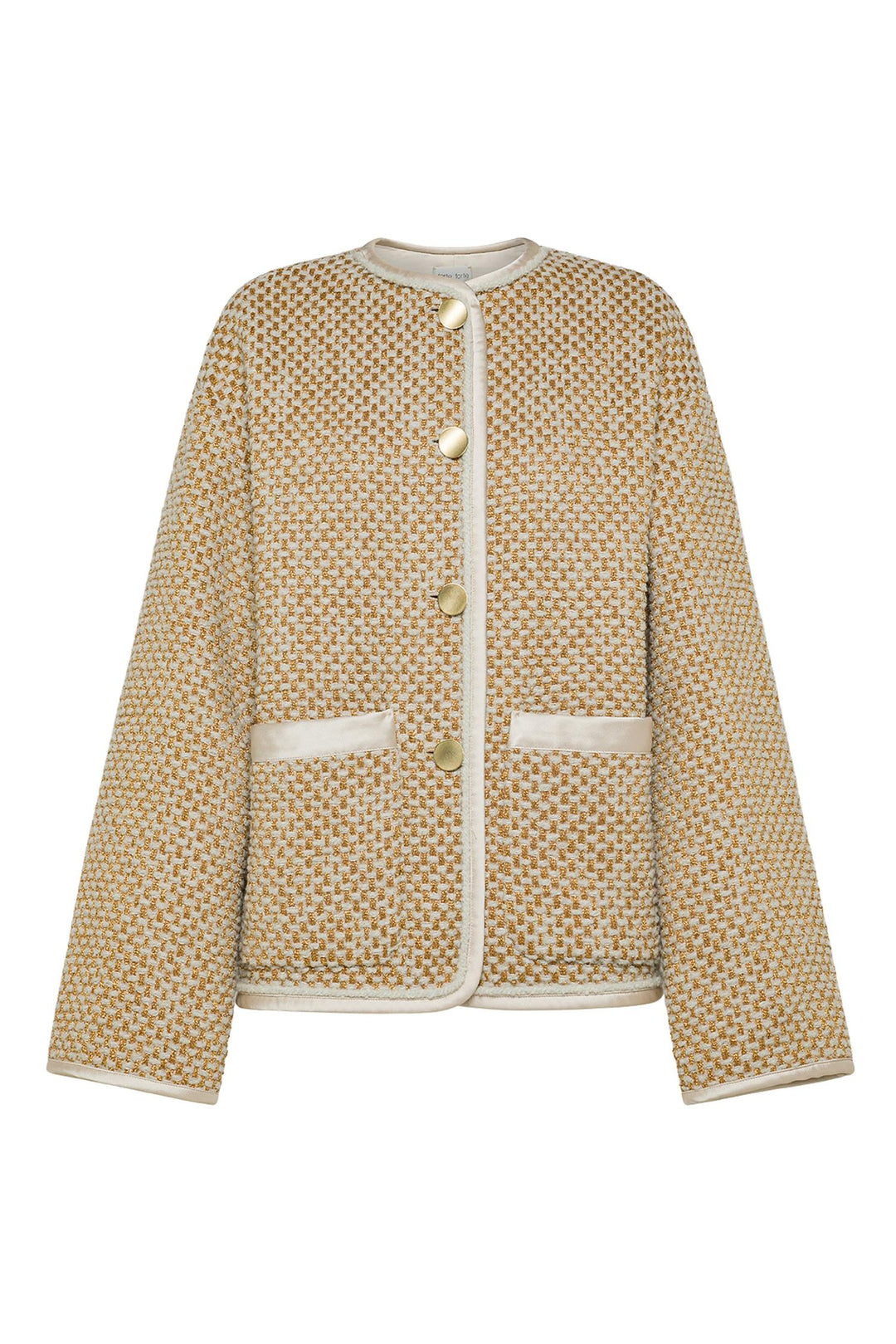 Natte Tweed Blouson Jacket Oro