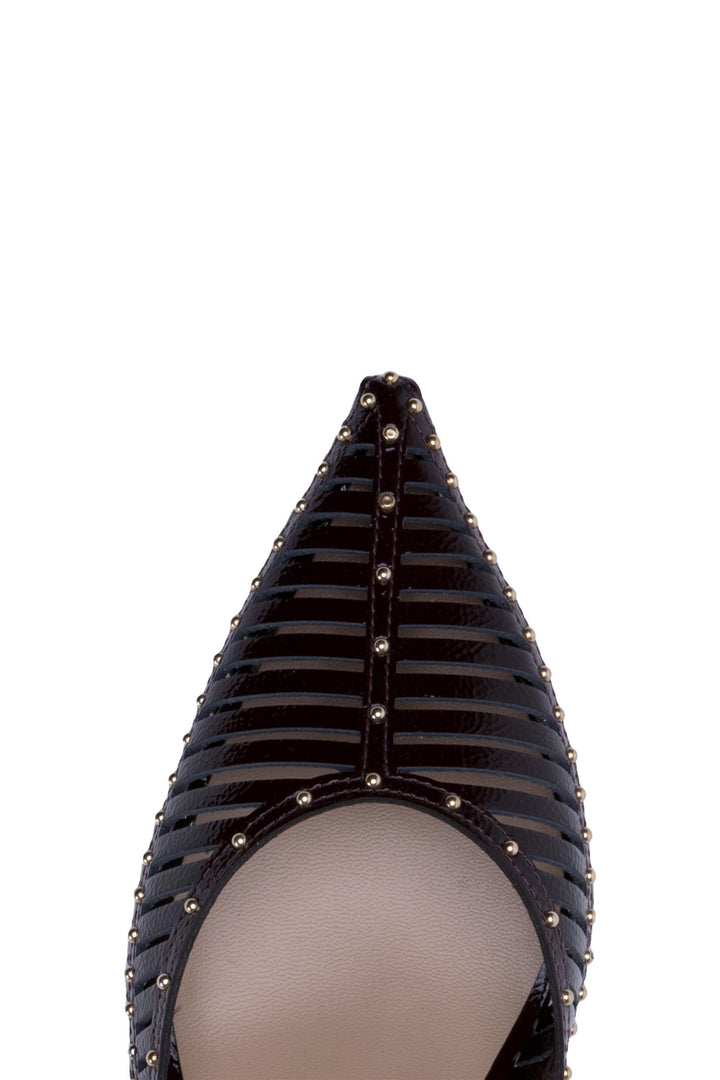 Francine Cage Kitten Heel Burgundy