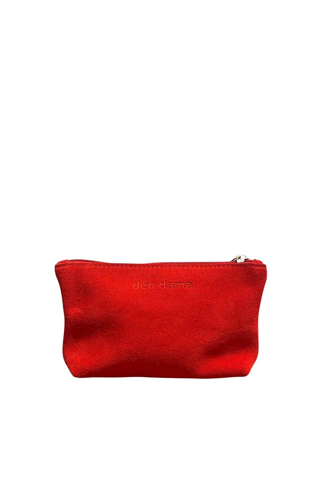 Den Dama Suede Mini Pouch Red