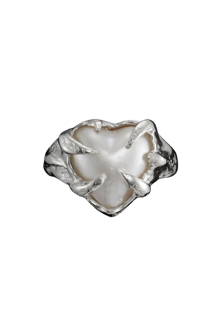 Eight of Wands Ring - Silver - Mabe Pearl