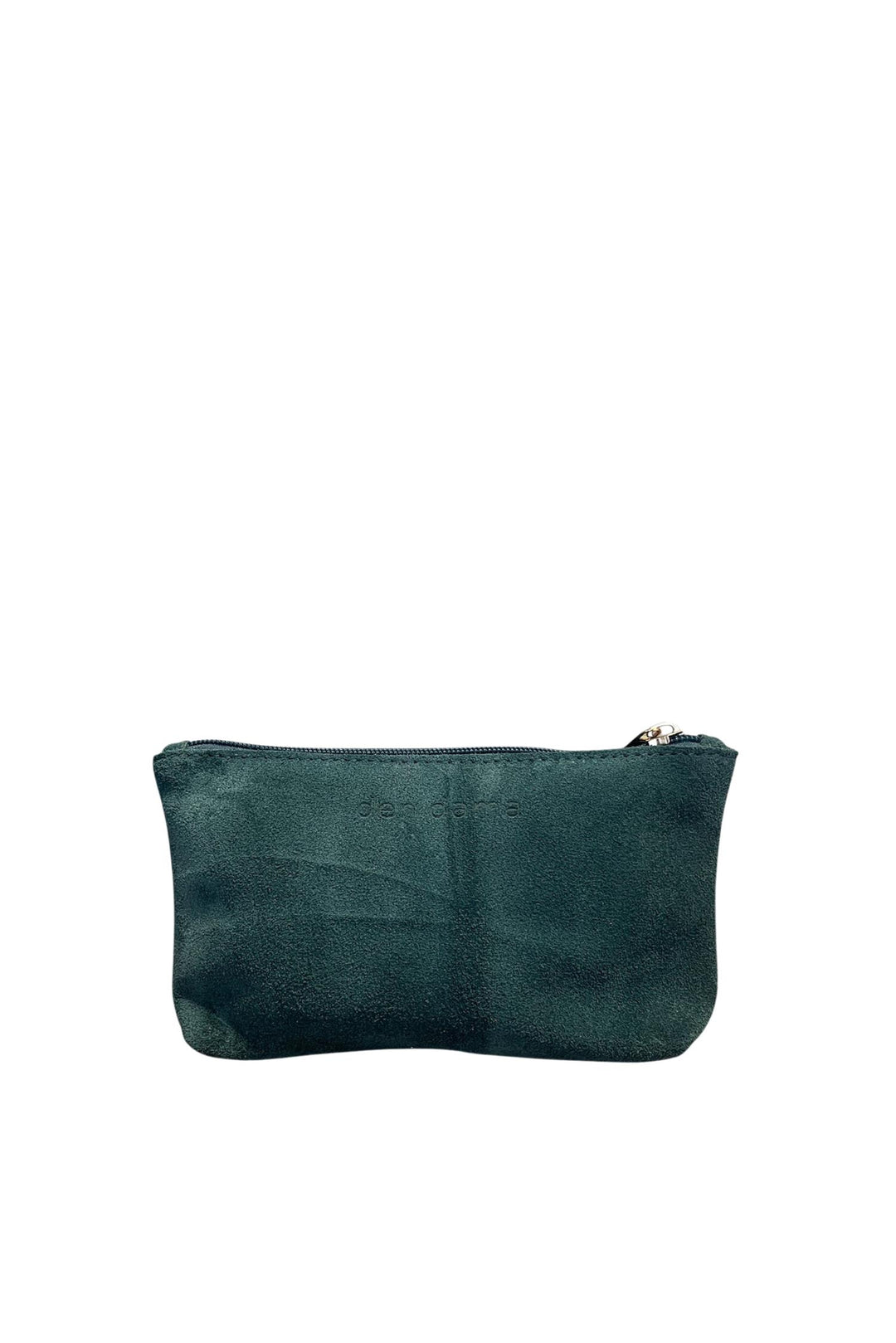 Den Dama Suede Mini Pouch Green