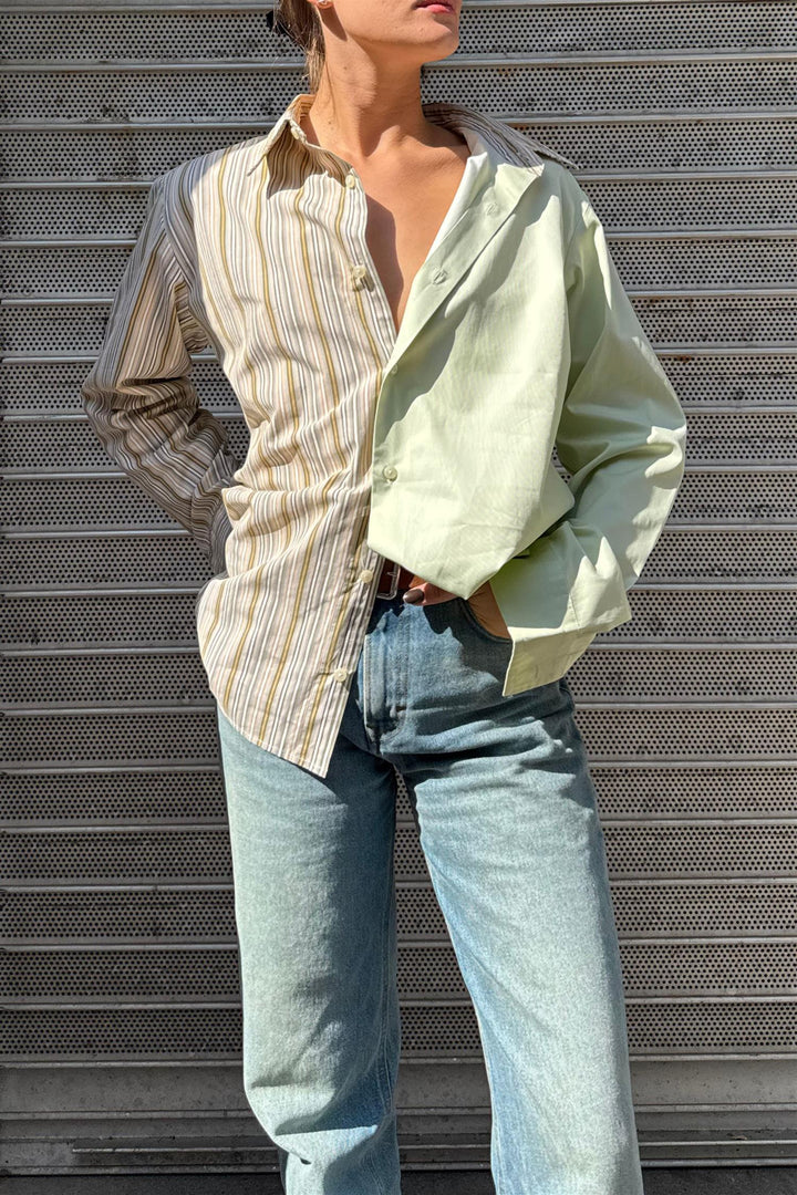 Contrasted Shirt CMS378 Size 36