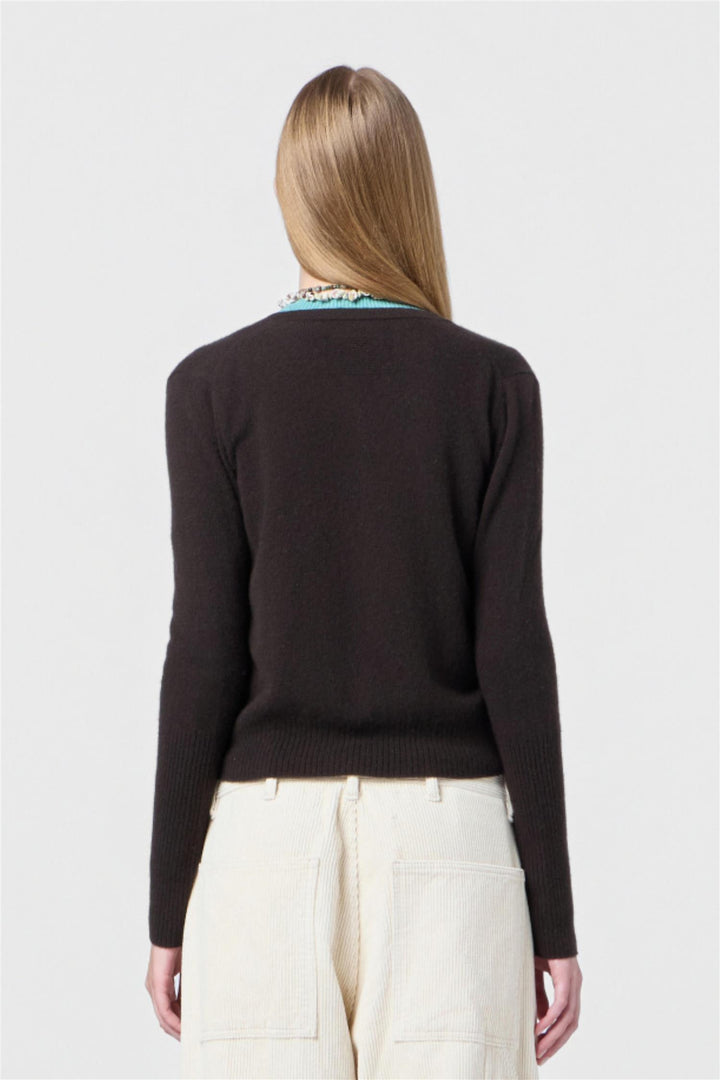 Jane Cardigan Burnt Cocoa