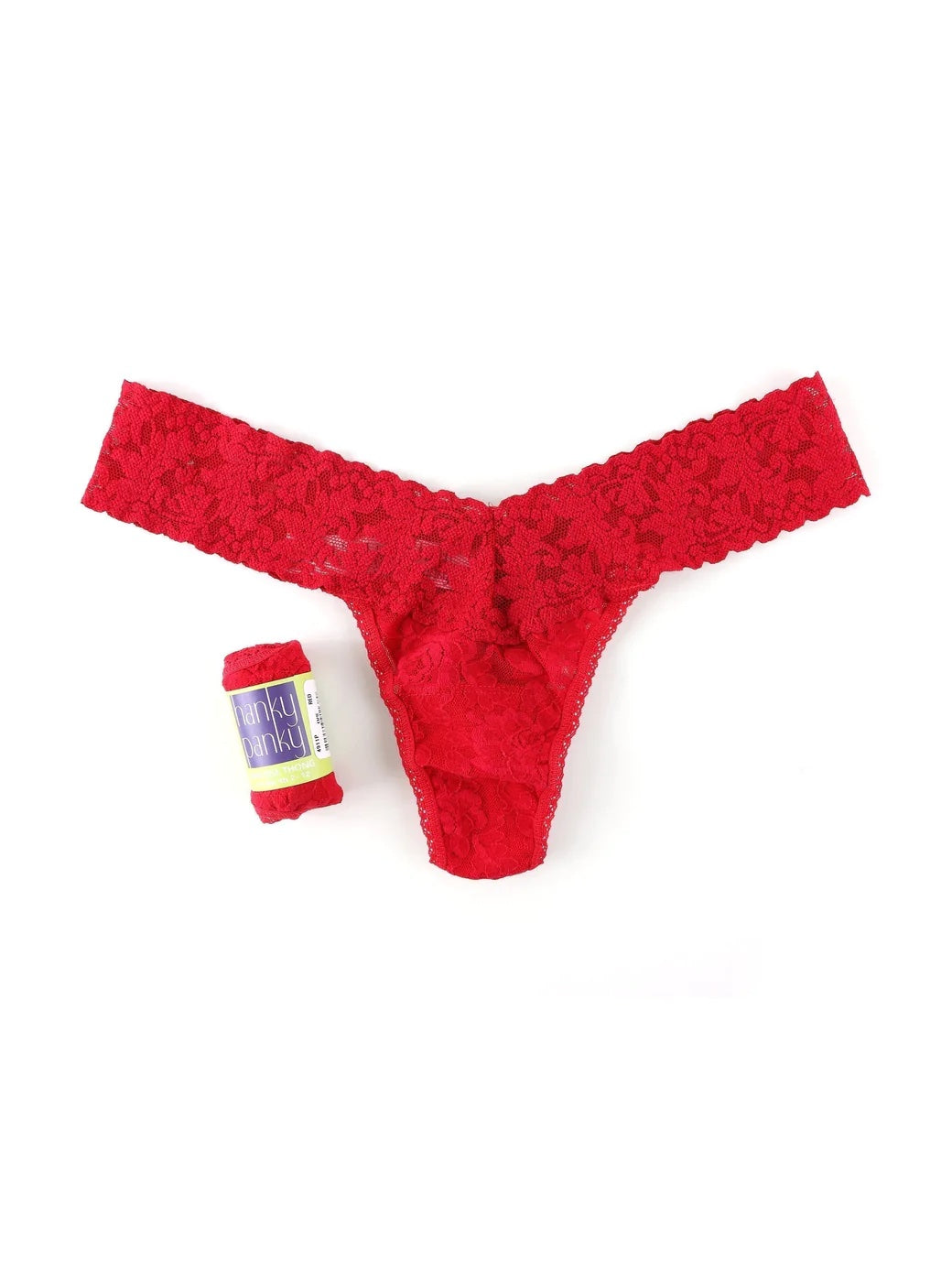Signature Low Rise Thong Red