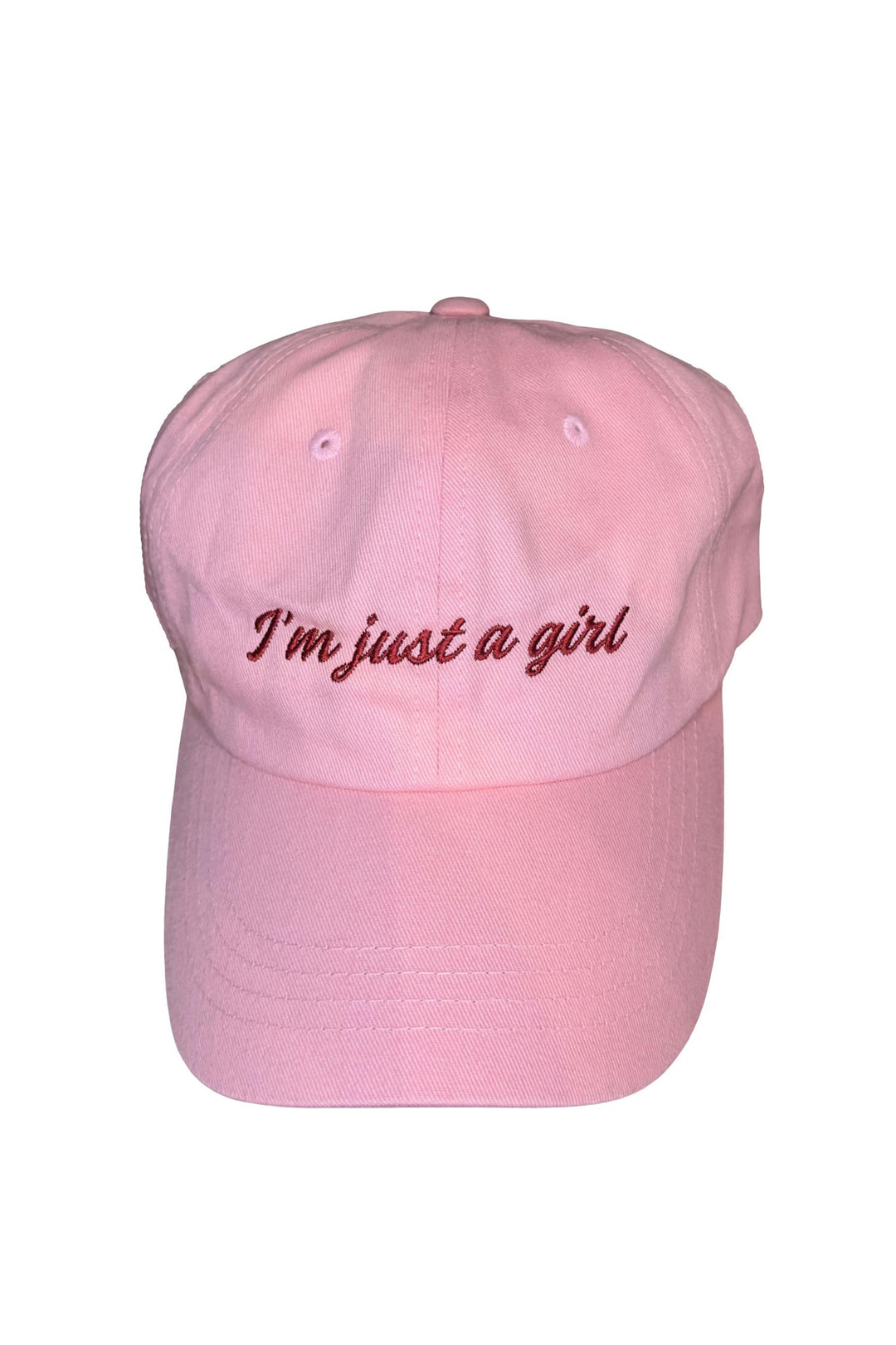 I'm Just a Girl Cap Light Pink