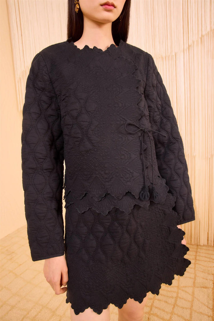 Zofia Quilted Jacket Noir