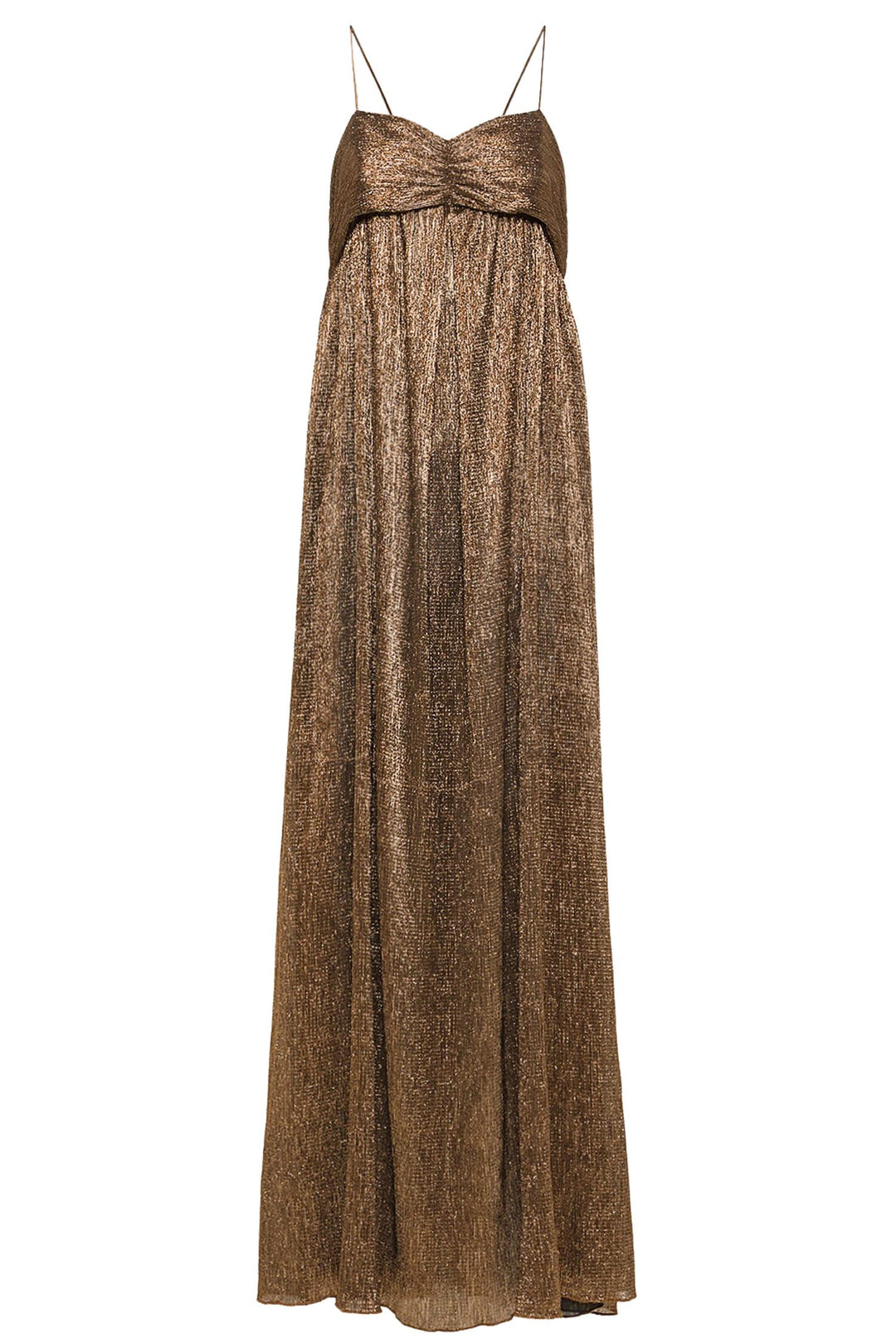 Froissé Lamé Dress Poudre
