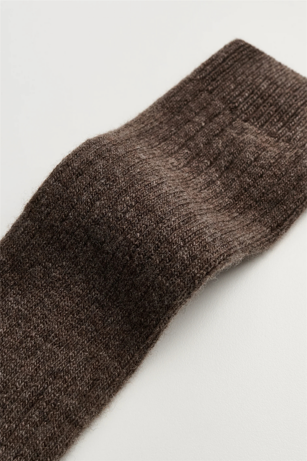 Cashmere Sock Dark Brown Melange