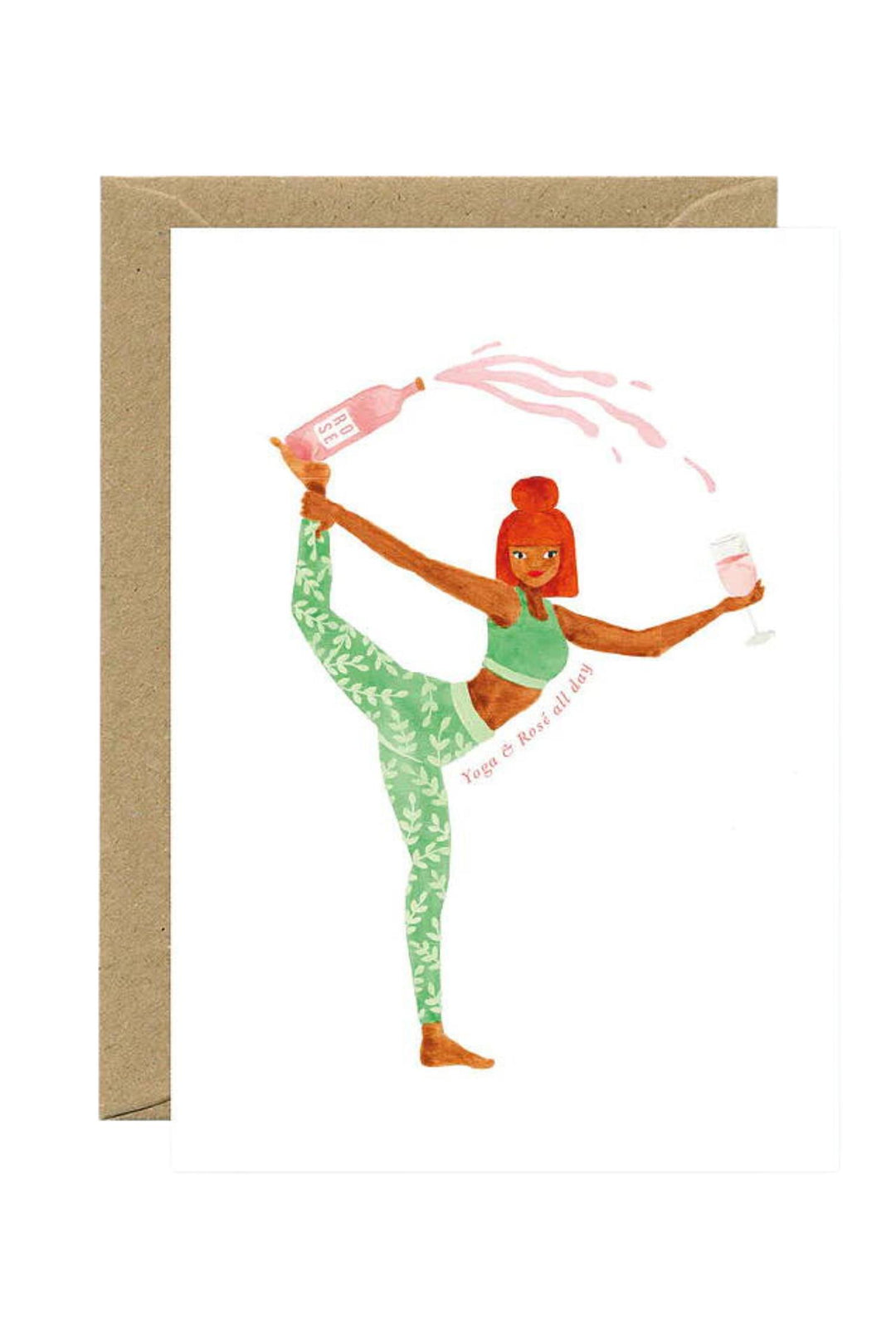 Yoga & Rosé All Day Card