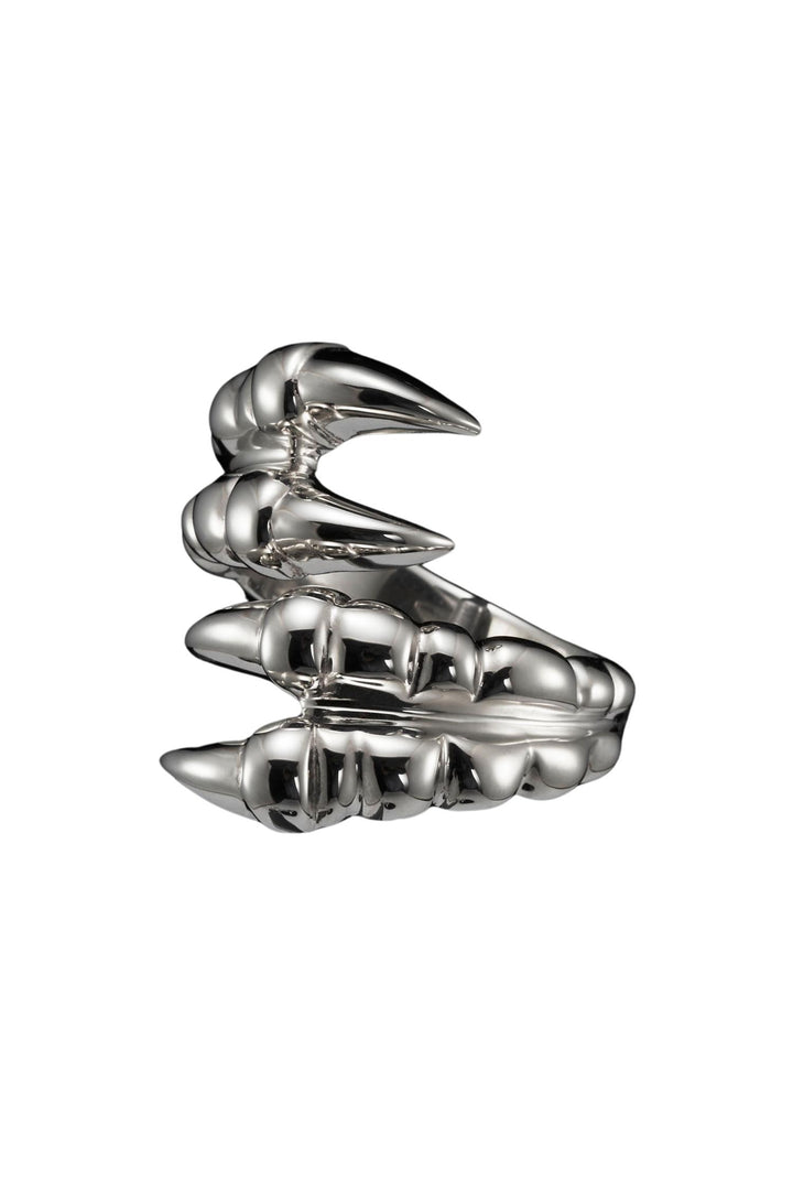 Claw Double Ring - Silver