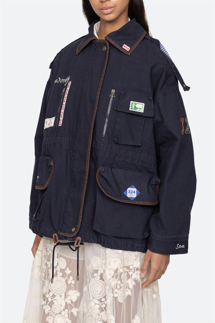 Carolyn Workwear Jacket Navy