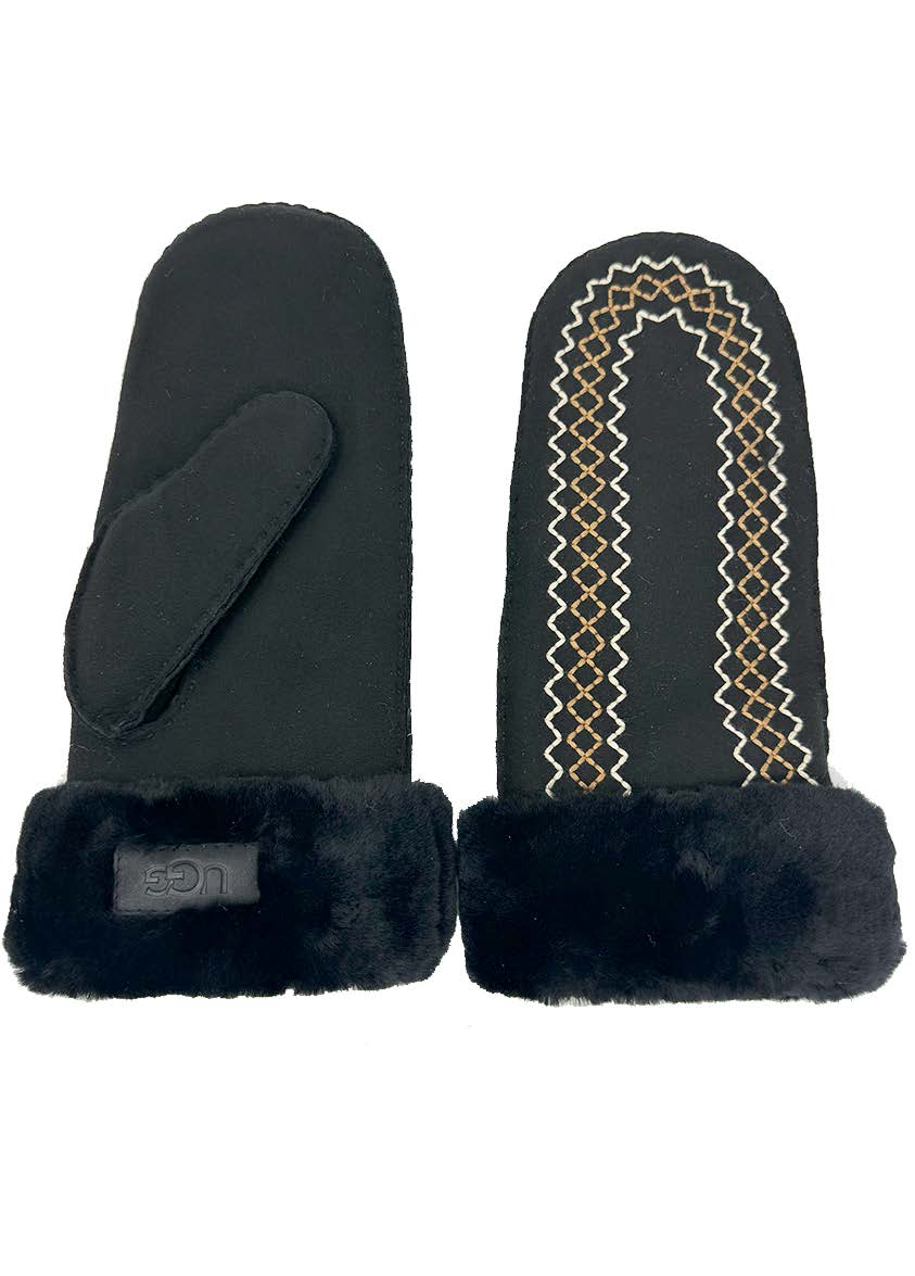 Atherson Embroidered Mitten Black