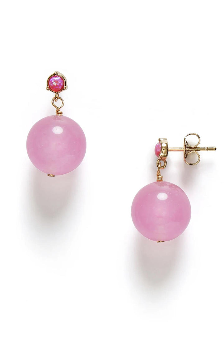 Pink Bubbles Earring Gold