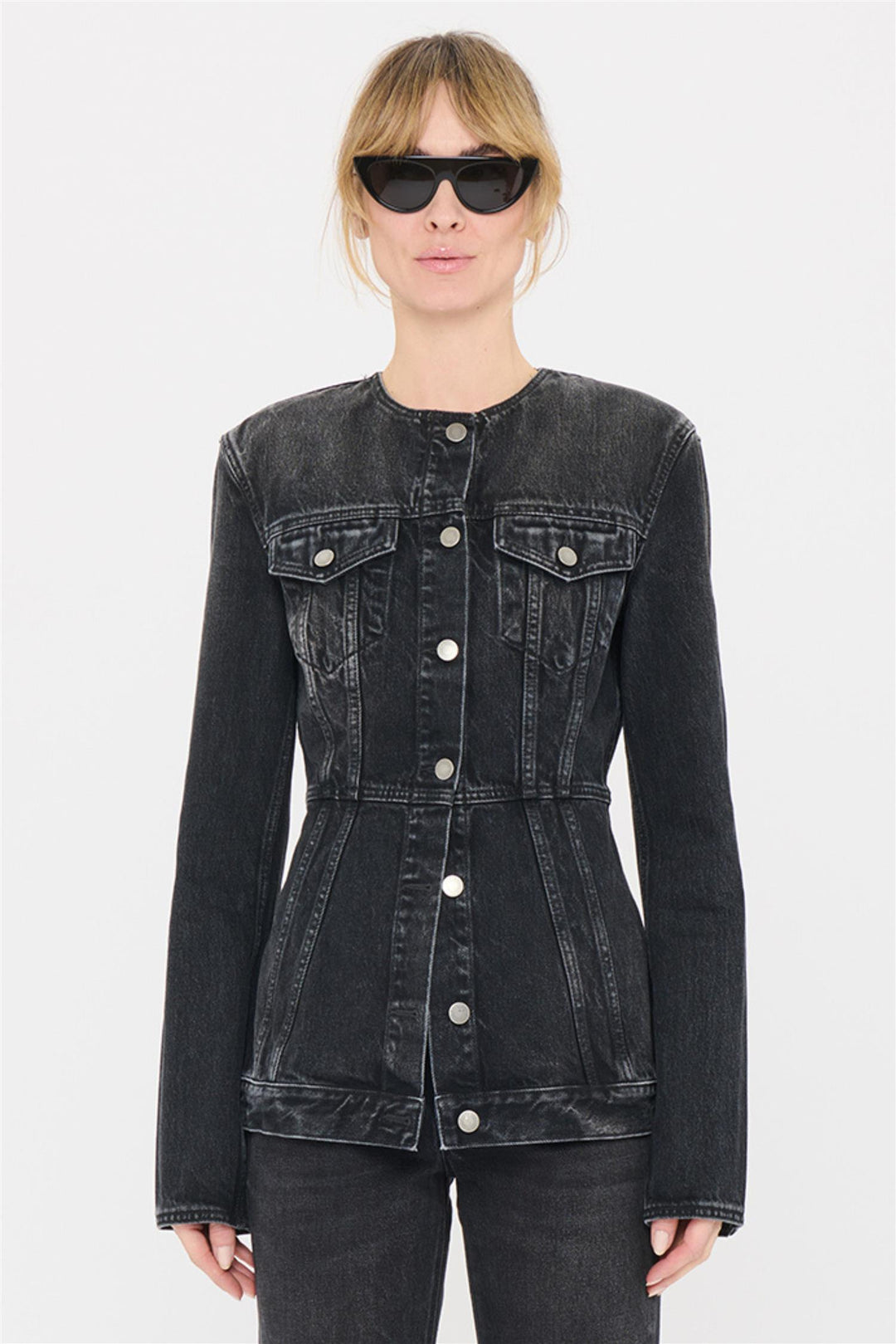Temple Denim Jacket Mid Black