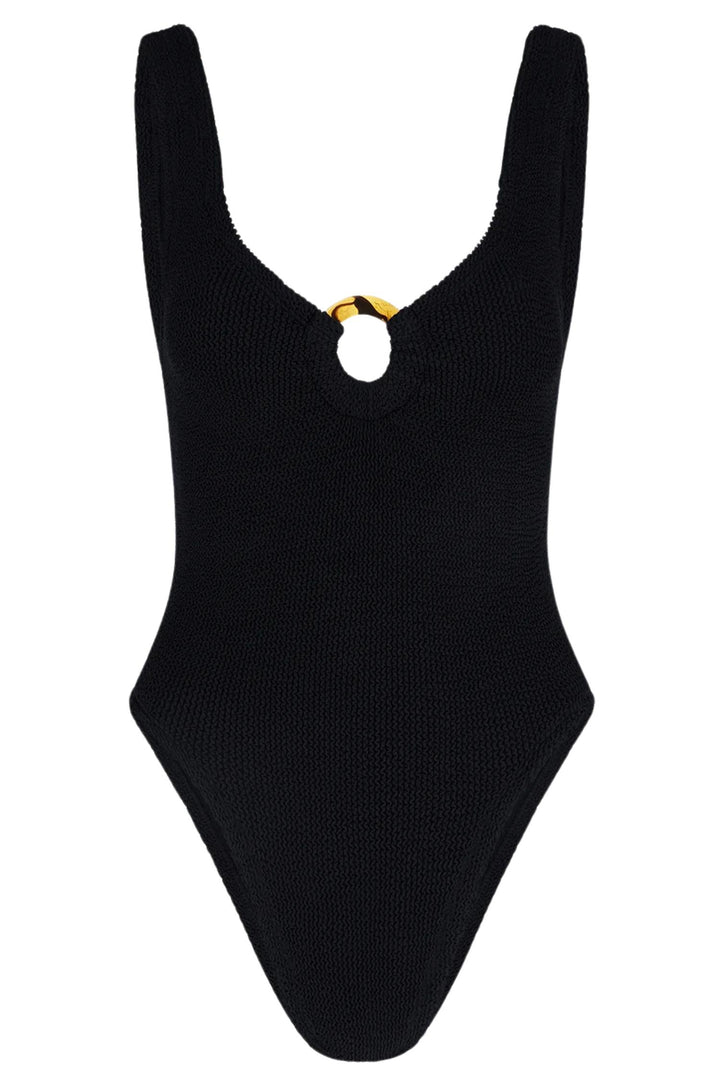Celine Crinkle Swimsuit Black