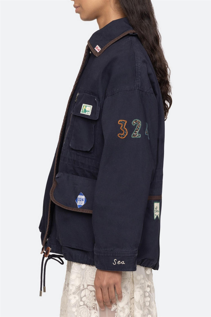 Carolyn Workwear Jacket Navy
