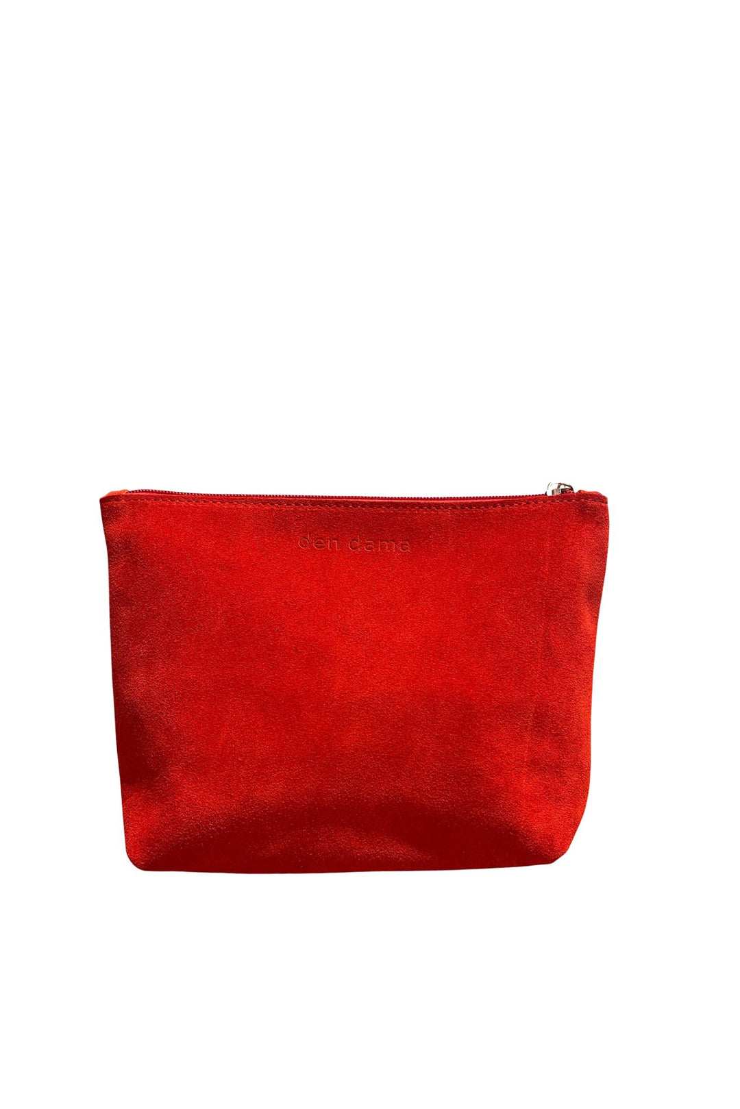 Den Dama Suede Pouch Red