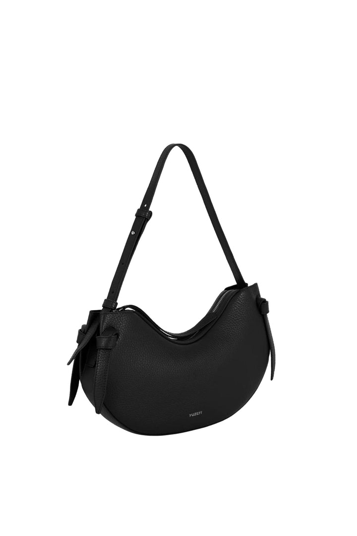 Fortune Cookie Pebble Grain Leather Black